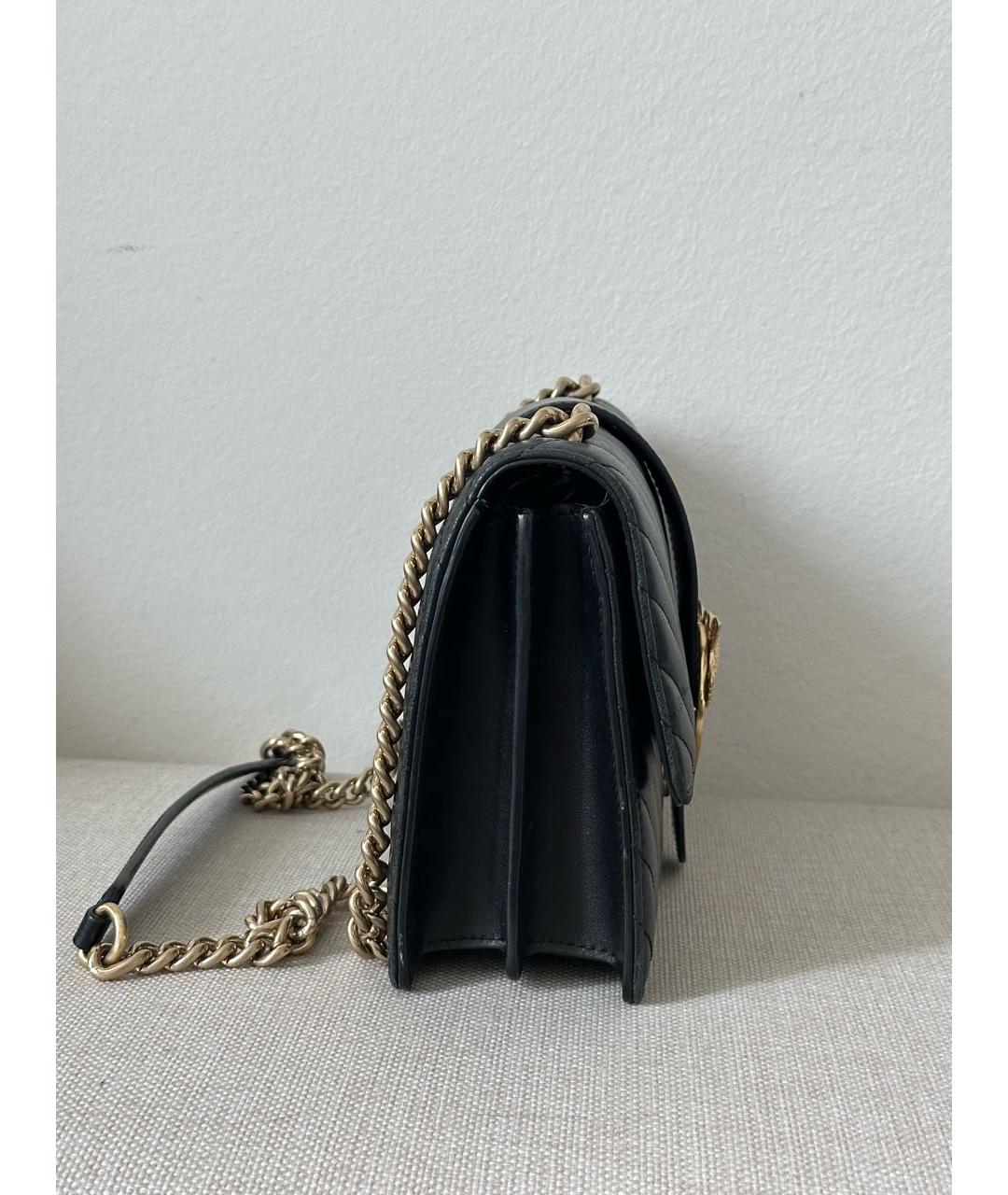 PINKO Черная кожаная сумка через плечо, фото 4