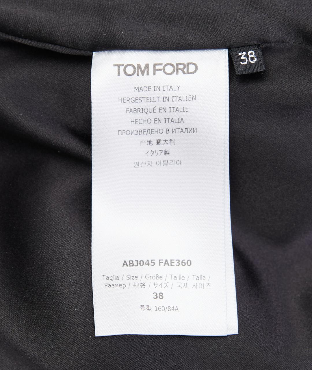 TOM FORD Черное полиамидовое вечернее платье, фото 5