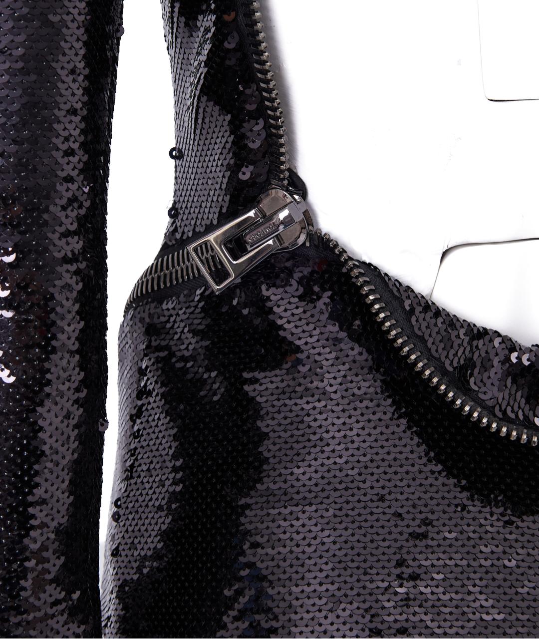 TOM FORD Черное полиамидовое вечернее платье, фото 3