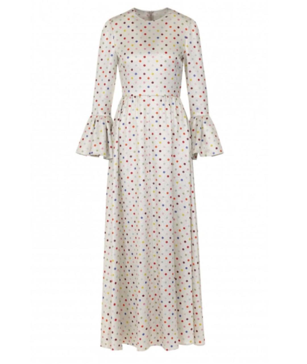 VALENTINO Белое вискозное коктейльное платье, фото 9