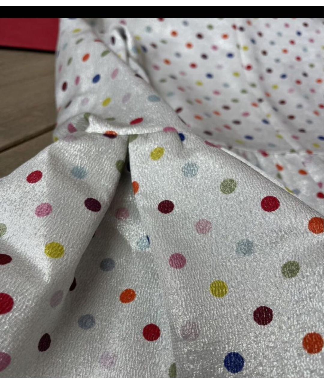 VALENTINO Белое вискозное коктейльное платье, фото 6