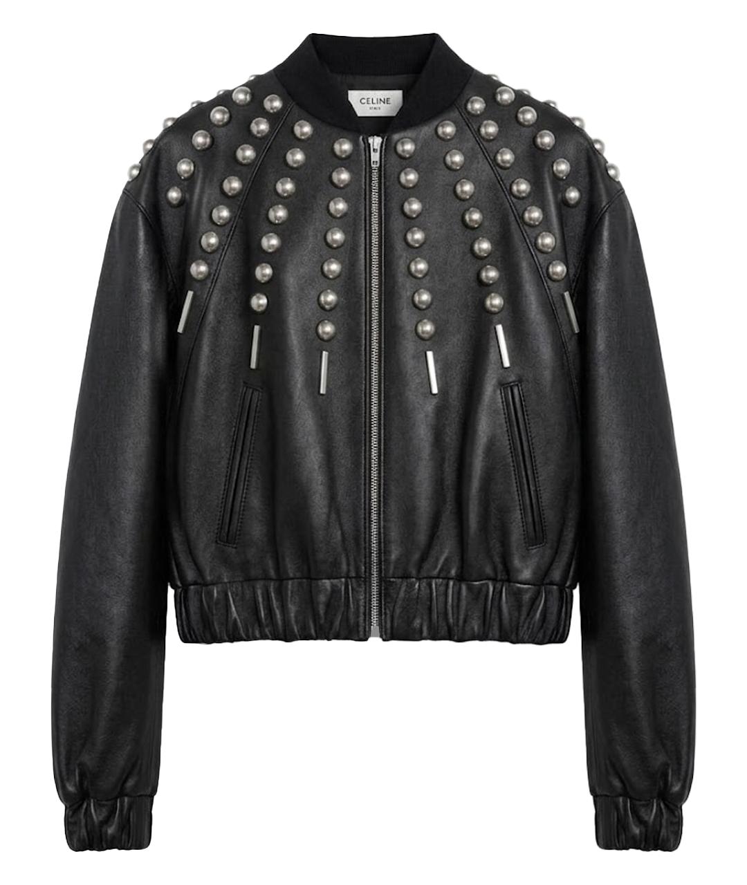 CELINE Черный кожаный комбинезон, фото 1