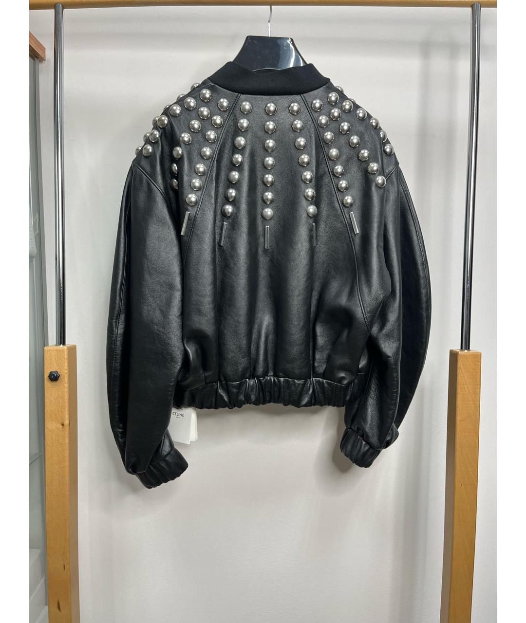 CELINE Черный кожаный комбинезон, фото 4