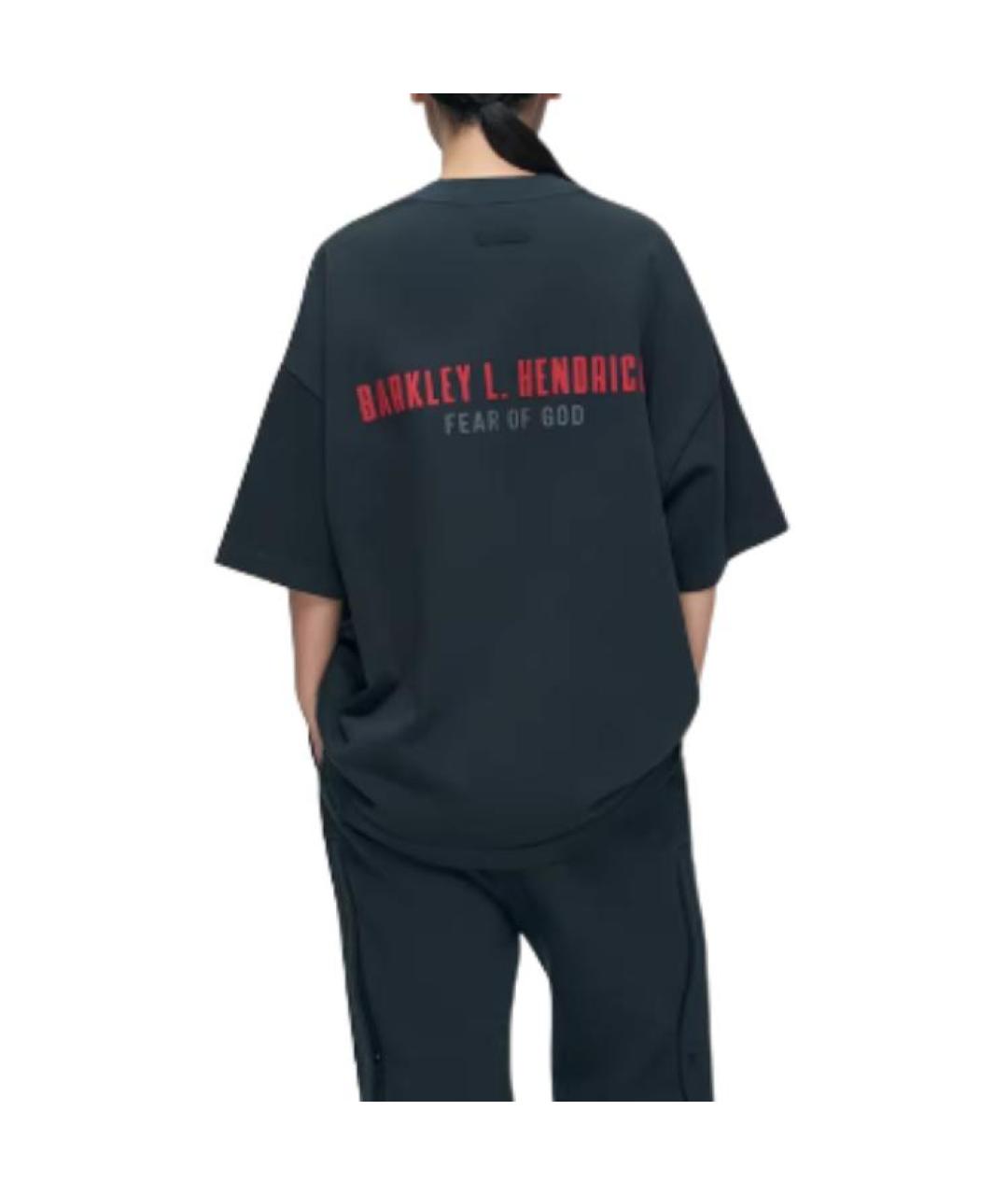 FEAR OF GOD ESSENTIALS Черная футболка, фото 2