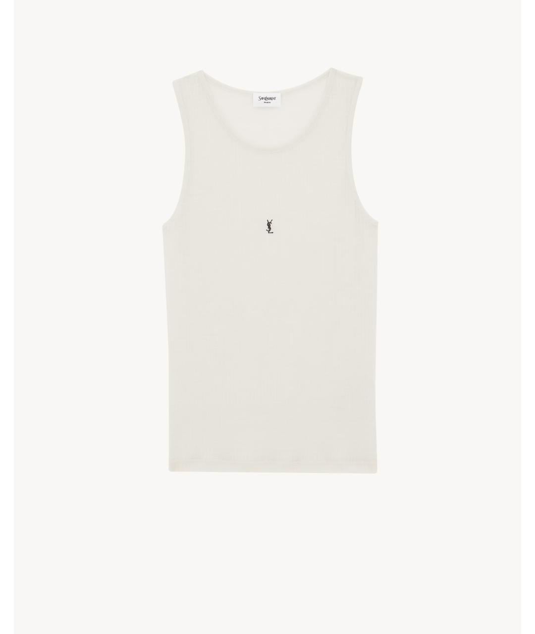 SAINT LAURENT Белая хлопковая блузы, фото 1