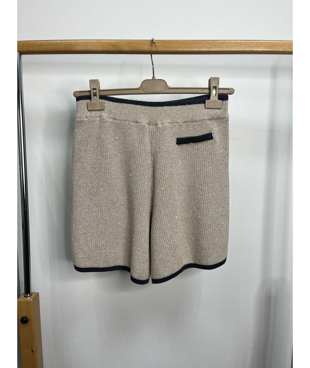 BRUNELLO CUCINELLI Бежевый хлопковый костюм с брюками, фото 5