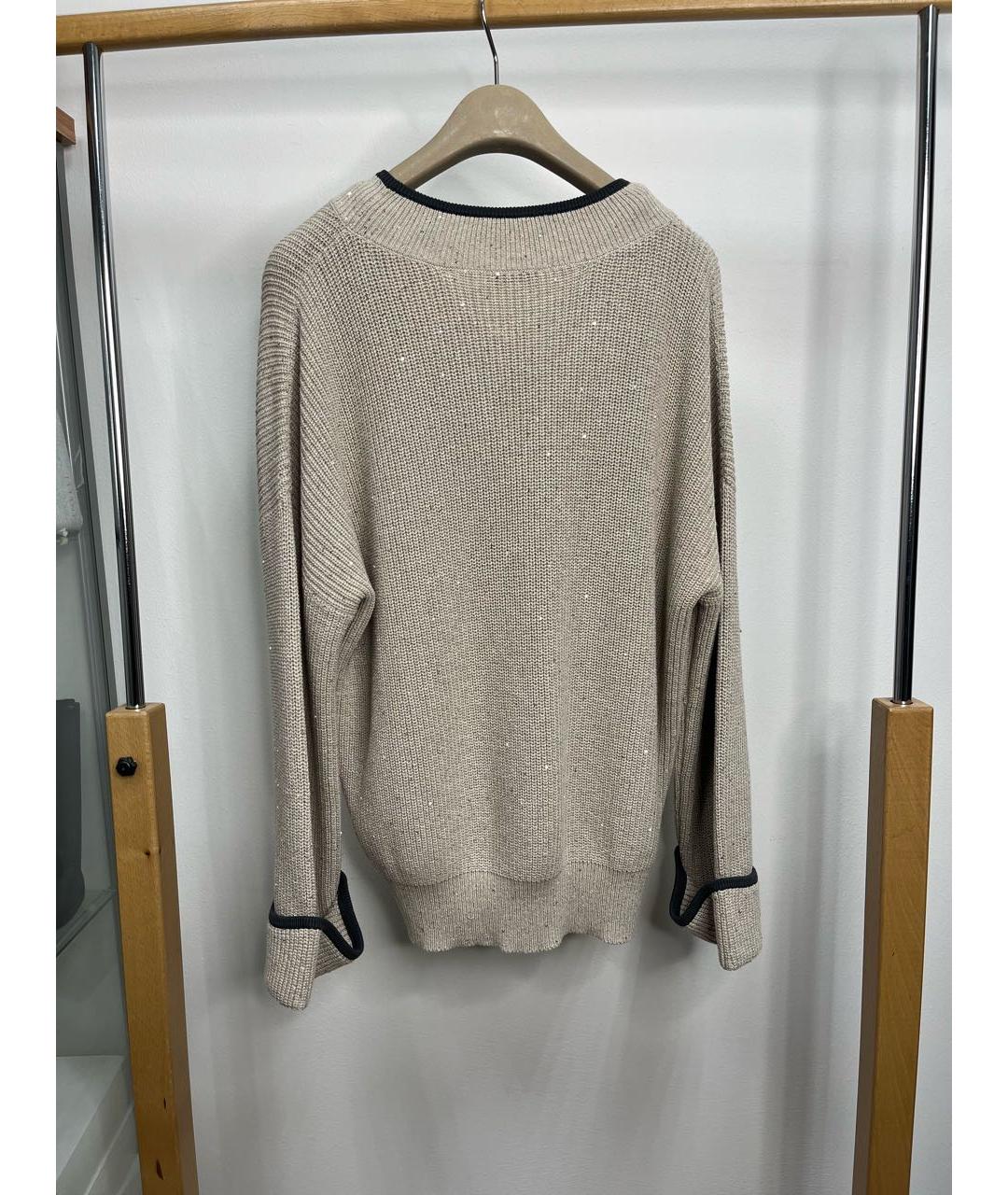 BRUNELLO CUCINELLI Бежевый хлопковый костюм с брюками, фото 6