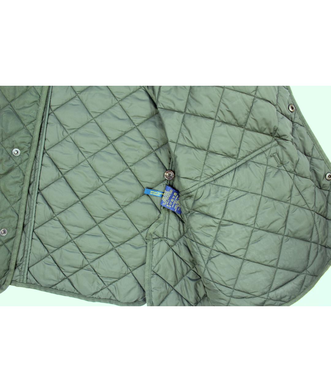 POLO RALPH LAUREN Зеленая полиэстеровая куртка, фото 6
