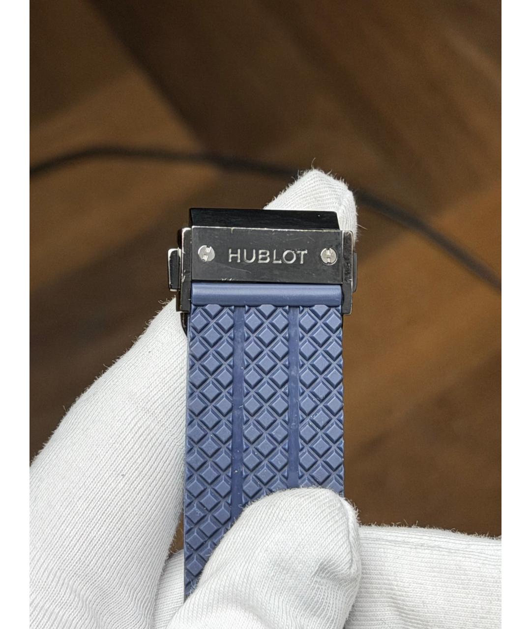 HUBLOT Темно-синие керамические часы, фото 8