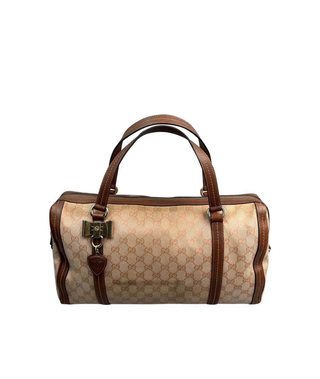 GUCCI Бежевая сумка с короткими ручками, фото 1