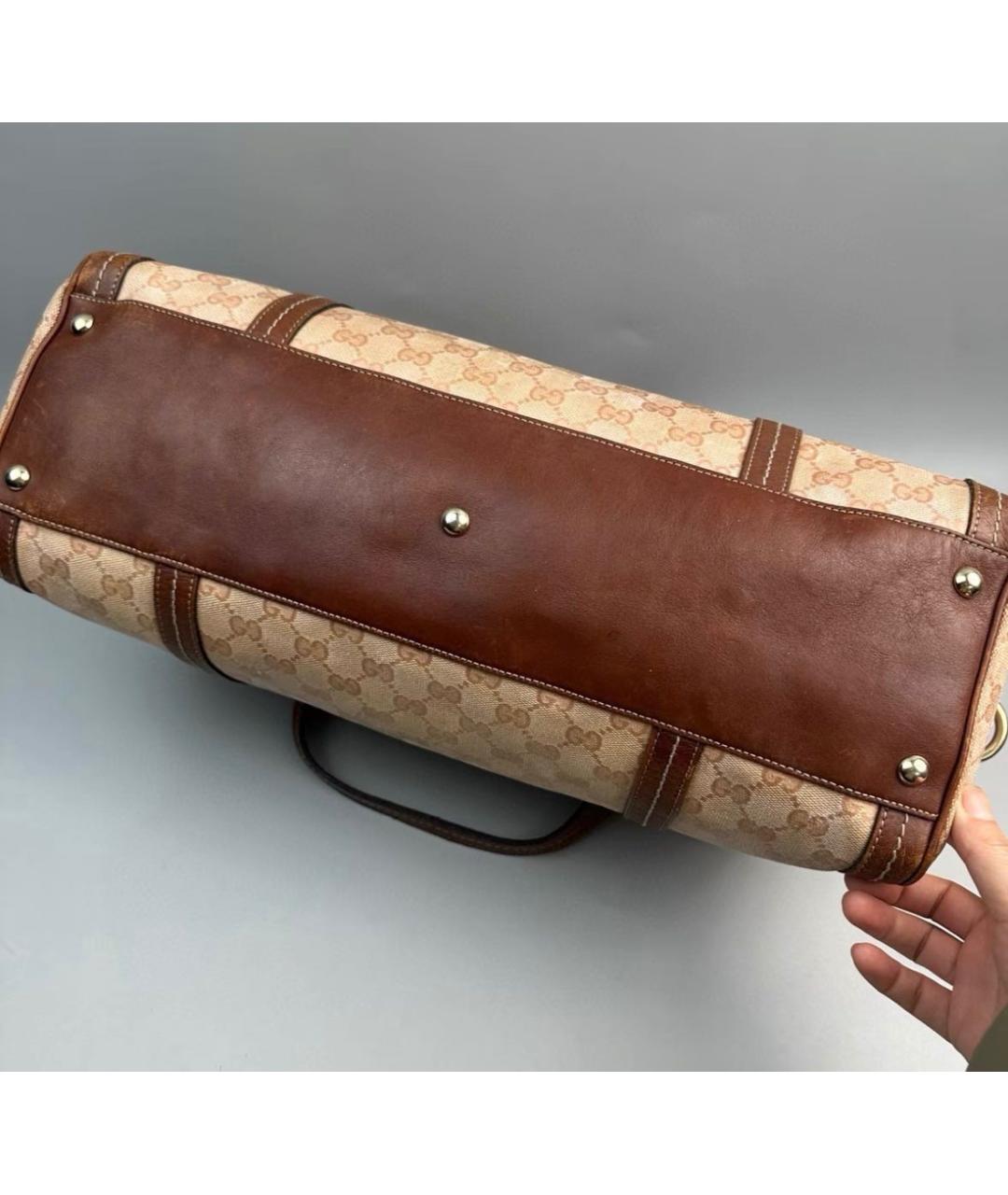 GUCCI Бежевая сумка с короткими ручками, фото 5