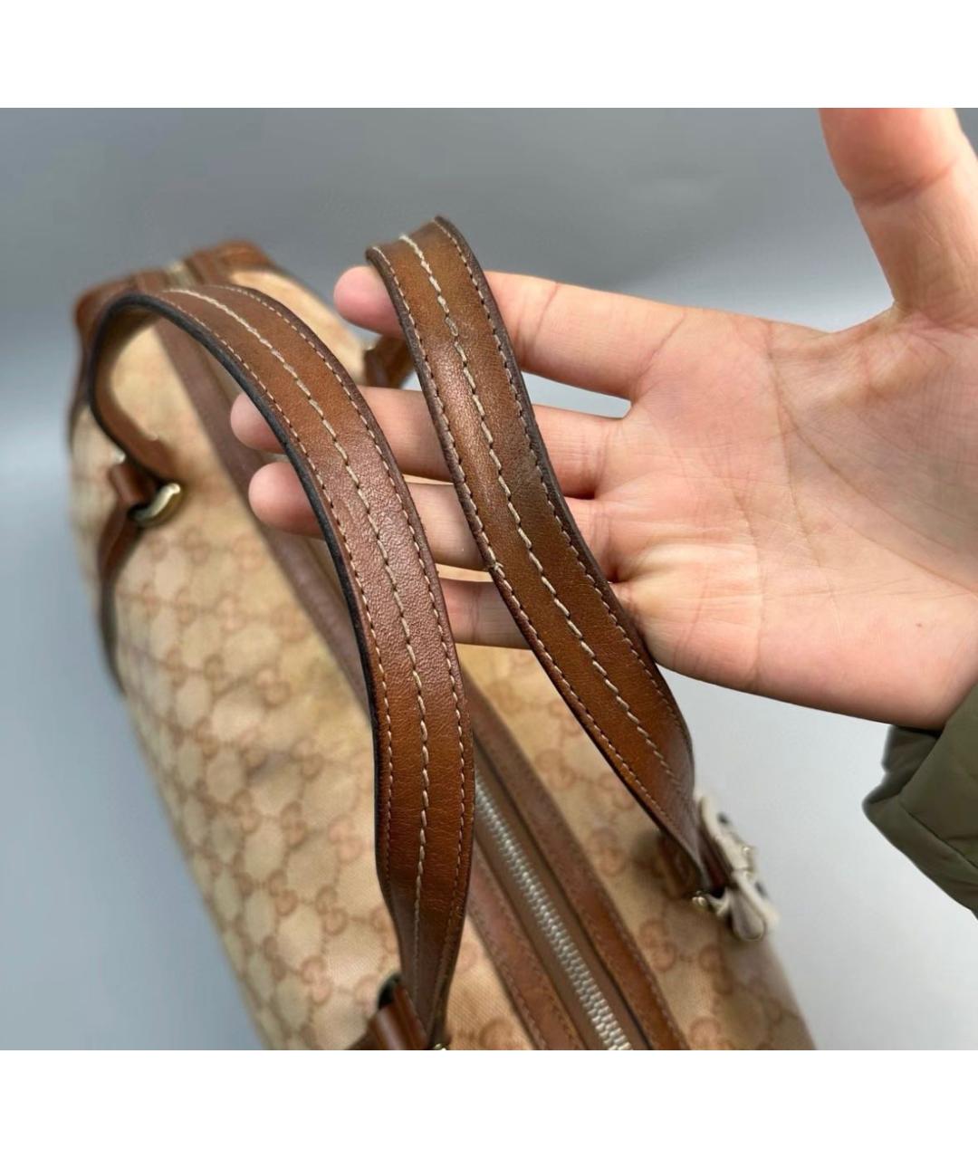 GUCCI Бежевая сумка с короткими ручками, фото 3