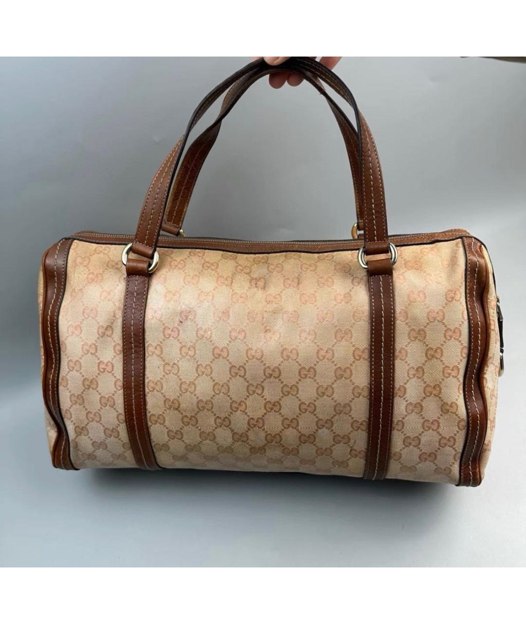 GUCCI Бежевая сумка с короткими ручками, фото 2