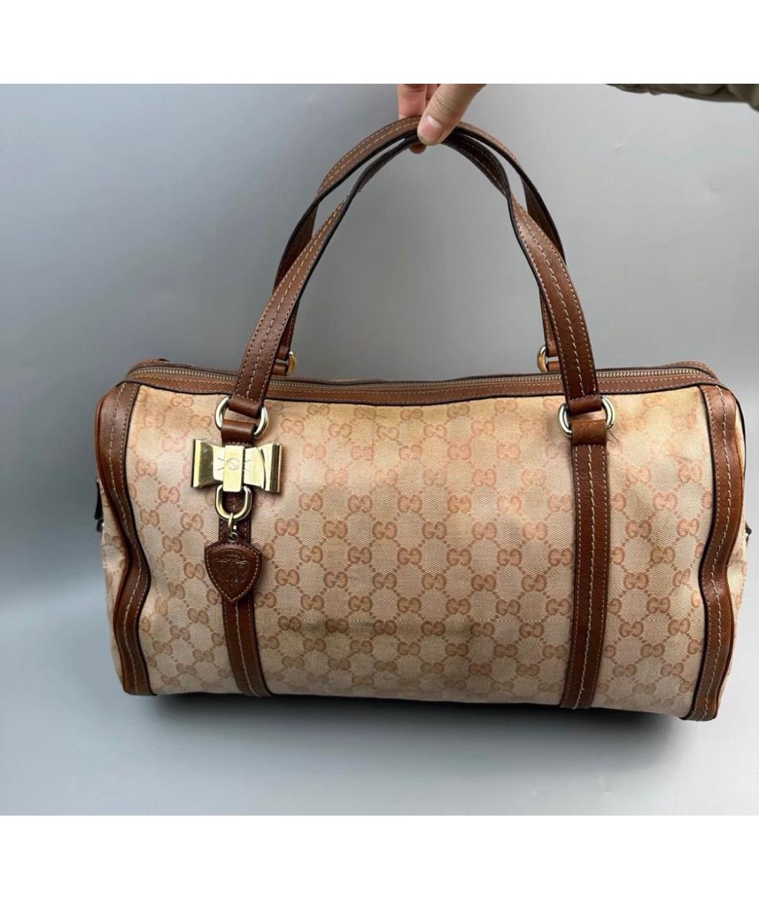 GUCCI Бежевая сумка с короткими ручками, фото 8