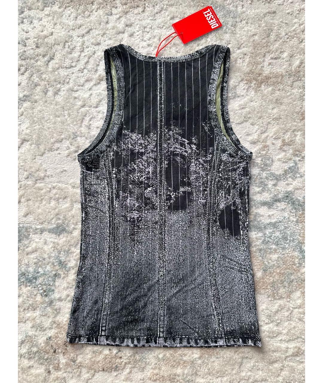 DIESEL Серая полиамидовая майка, фото 5