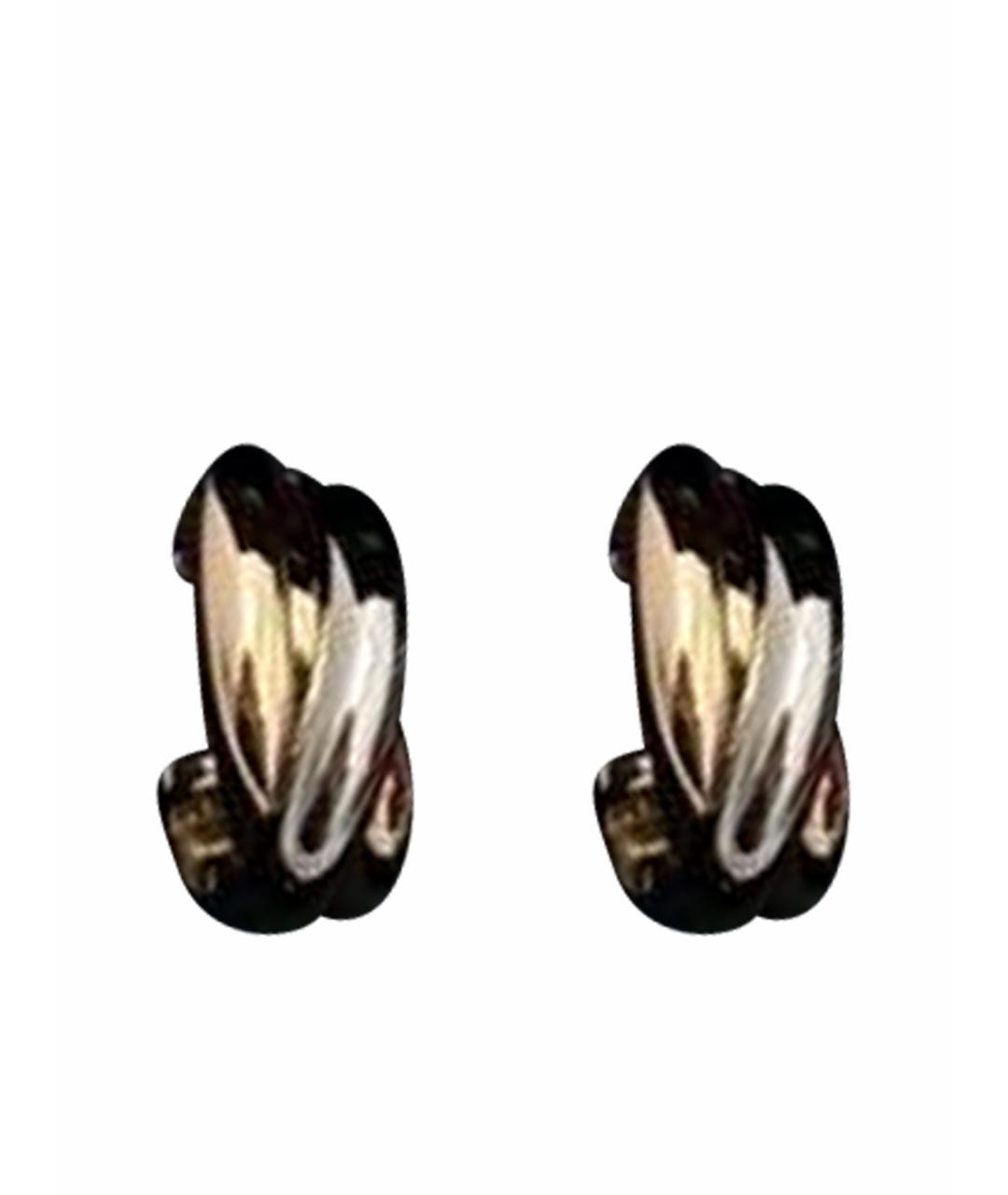 CARTIER Белые серьги из желтого золота, фото 1