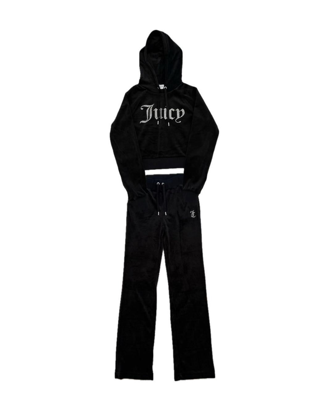 JUICY COUTURE Черный велюровый спортивные костюмы, фото 1