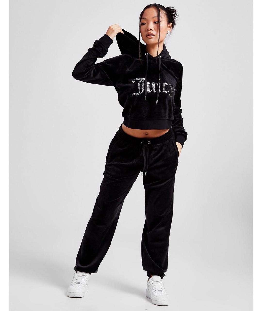 JUICY COUTURE Черный велюровый спортивные костюмы, фото 6