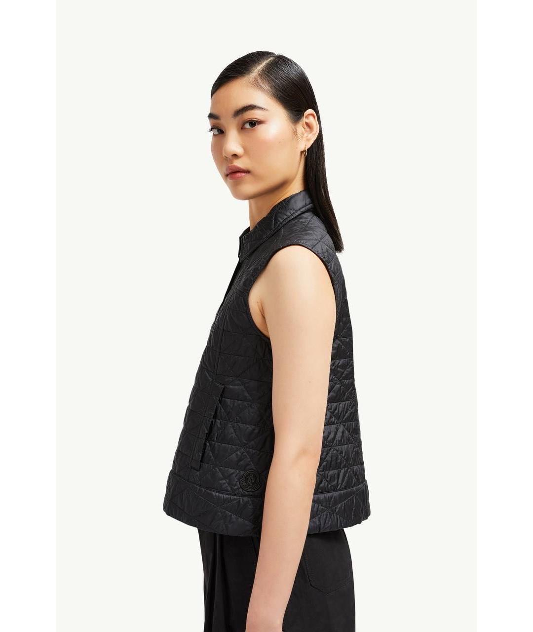 MONCLER Черный жилет, фото 2