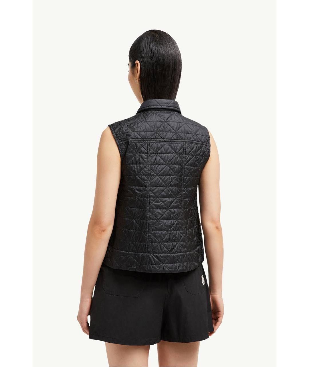 MONCLER Черный жилет, фото 4