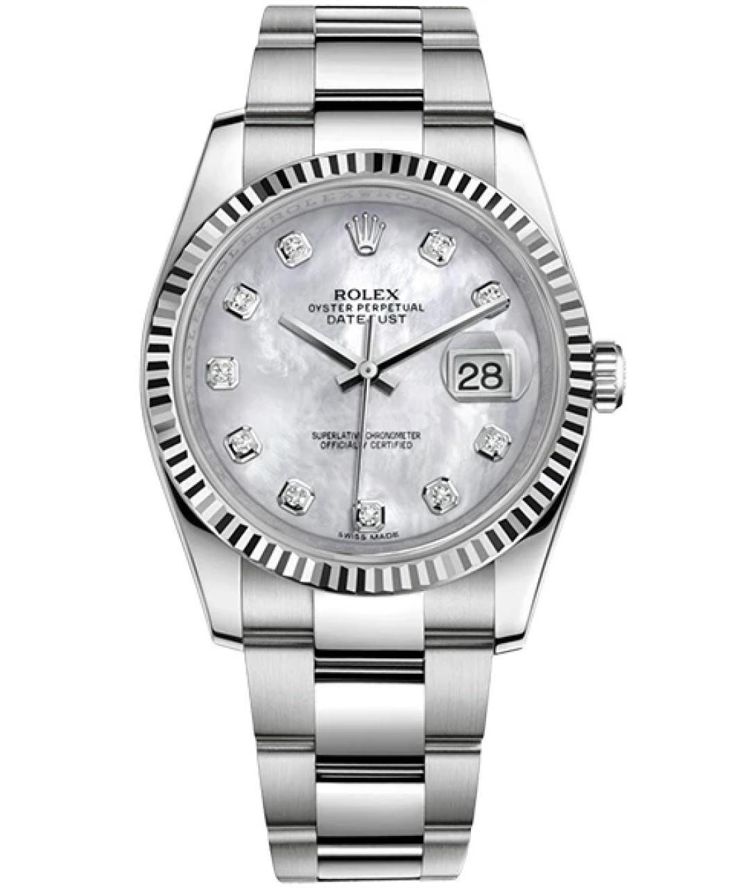 ROLEX Серебряные часы, фото 1