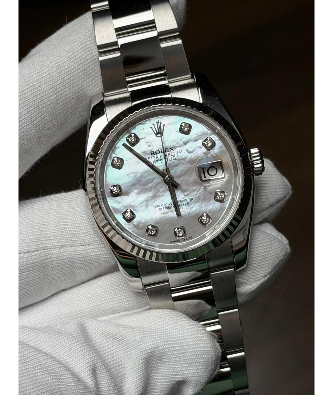 ROLEX Серебряные часы, фото 2