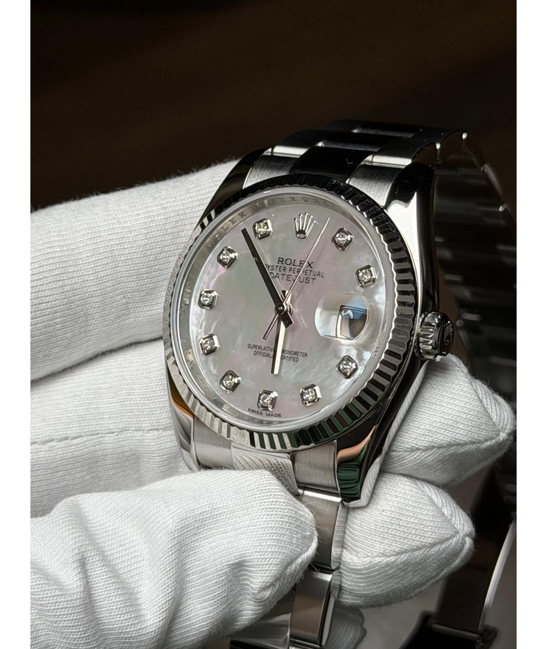ROLEX Серебряные часы, фото 3