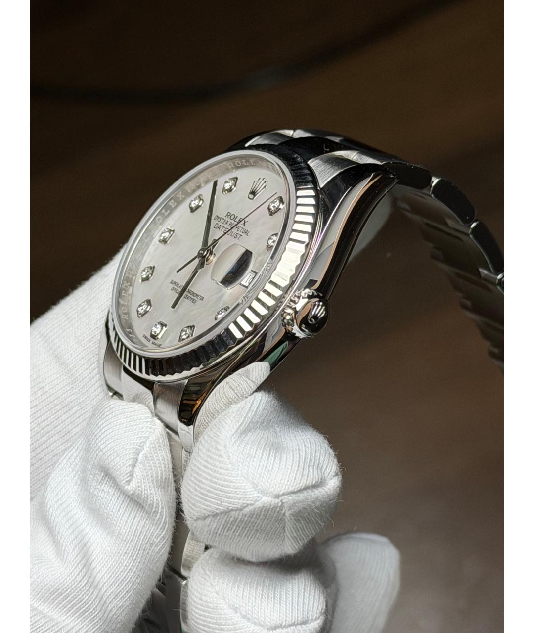 ROLEX Серебряные часы, фото 5