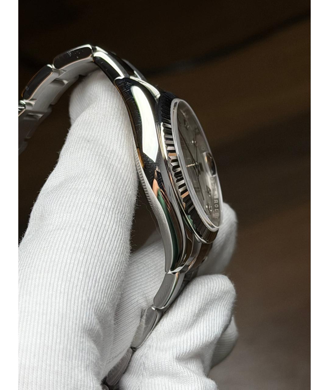 ROLEX Серебряные часы, фото 6
