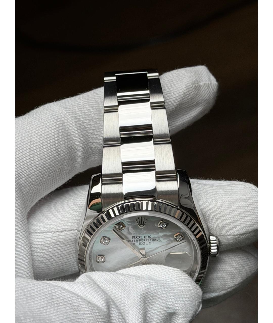 ROLEX Серебряные часы, фото 4