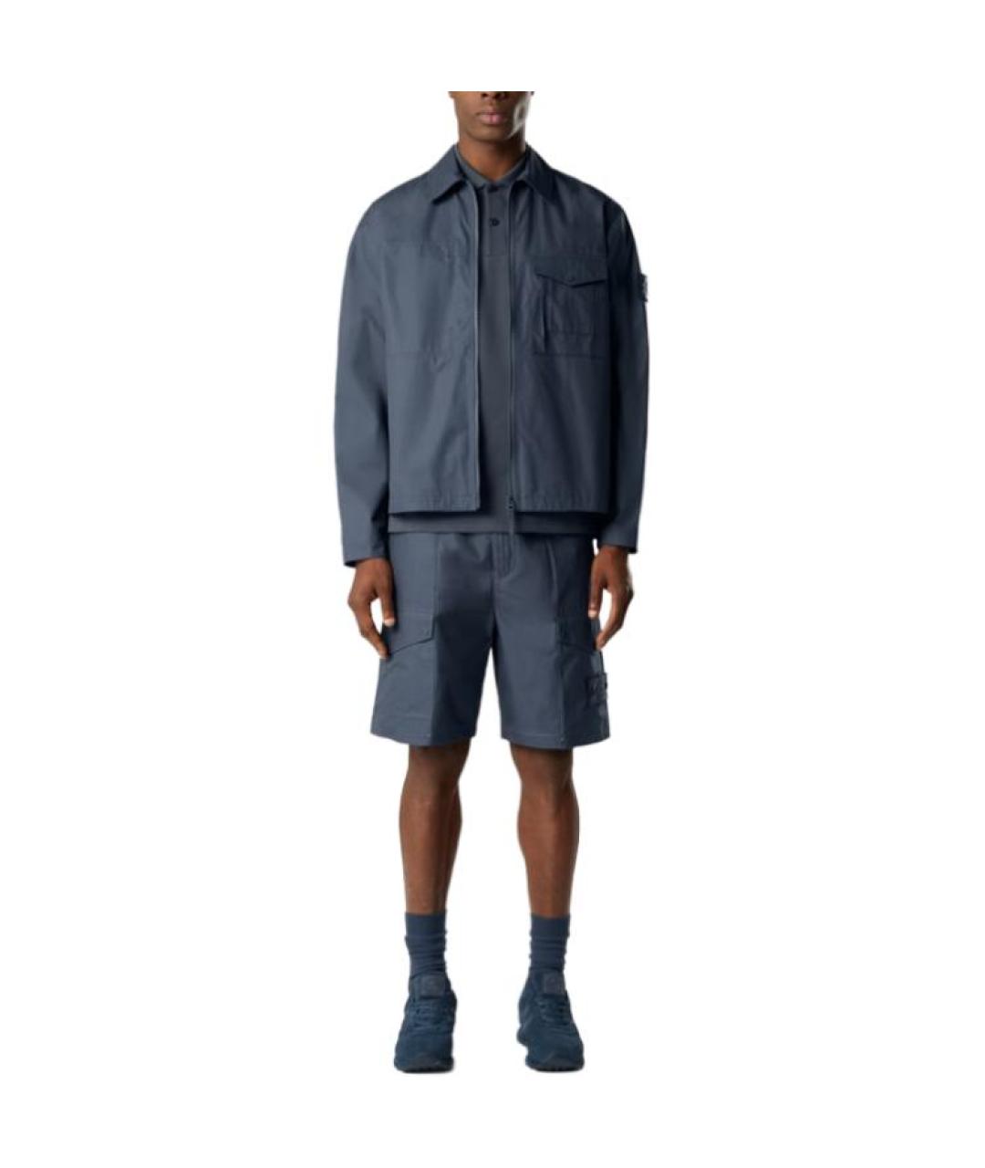 STONE ISLAND Синие шорты, фото 3