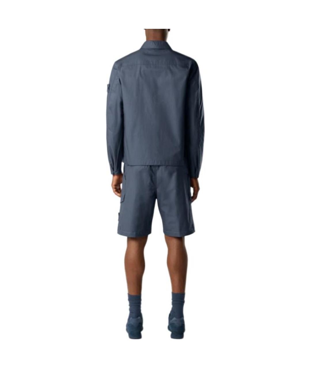 STONE ISLAND Синие шорты, фото 4