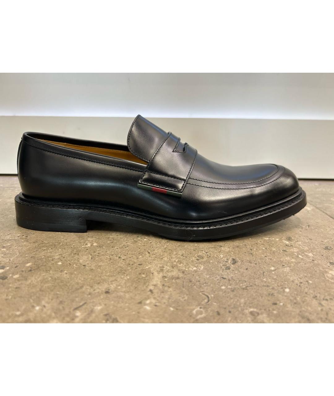 GUCCI Черные кожаные лоферы, фото 9