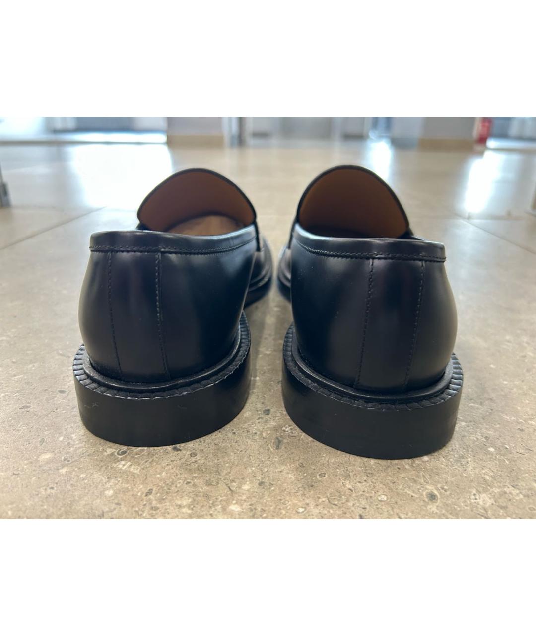 GUCCI Черные кожаные лоферы, фото 4