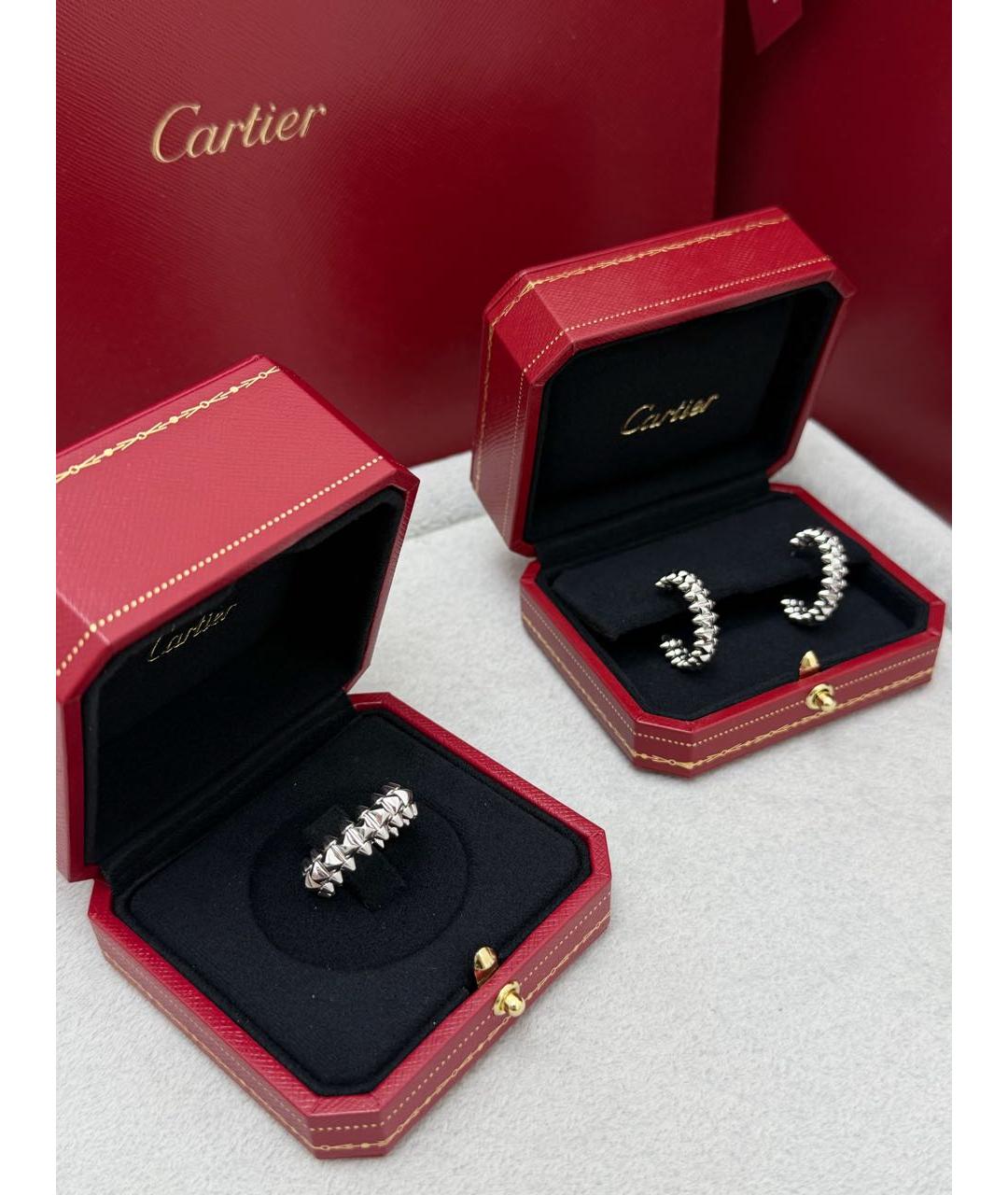 CARTIER Серебряные серьги из белого золота, фото 6