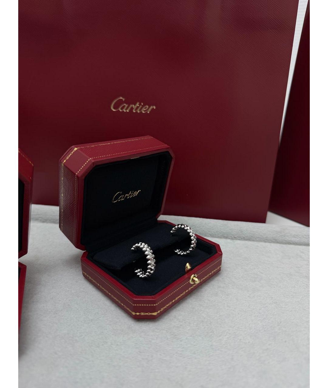 CARTIER Серебряные серьги из белого золота, фото 7