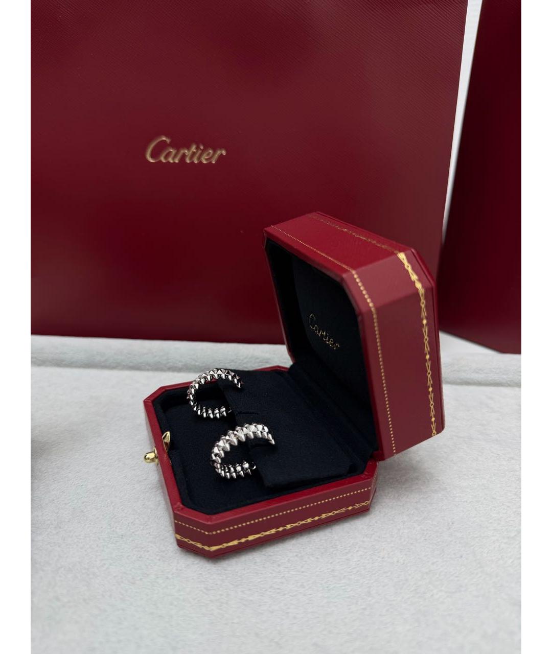 CARTIER Серебряные серьги из белого золота, фото 2