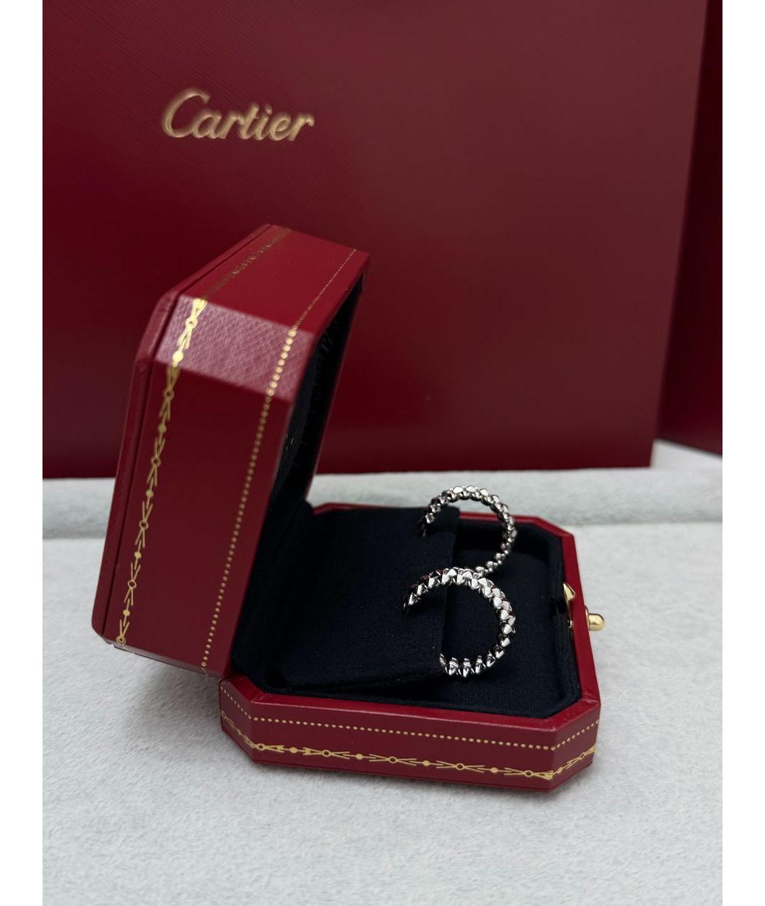 CARTIER Серебряные серьги из белого золота, фото 4