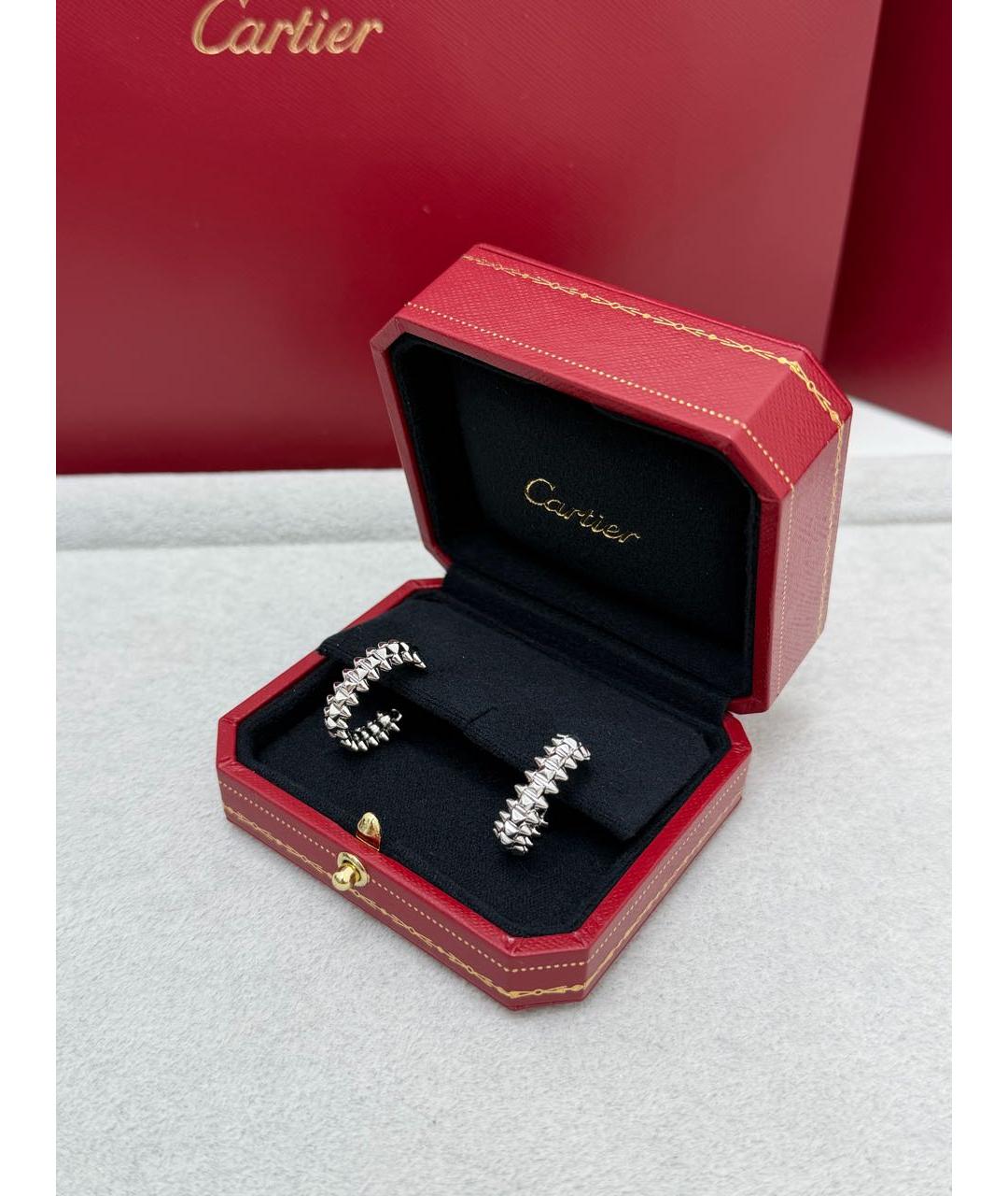 CARTIER Серебряные серьги из белого золота, фото 5