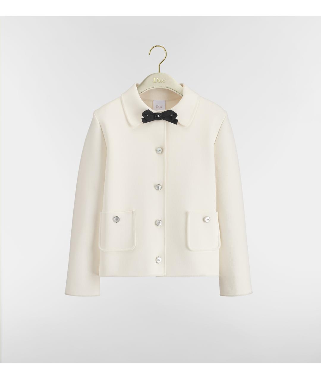 CHRISTIAN DIOR Белый вискозный жакет/пиджак, фото 1