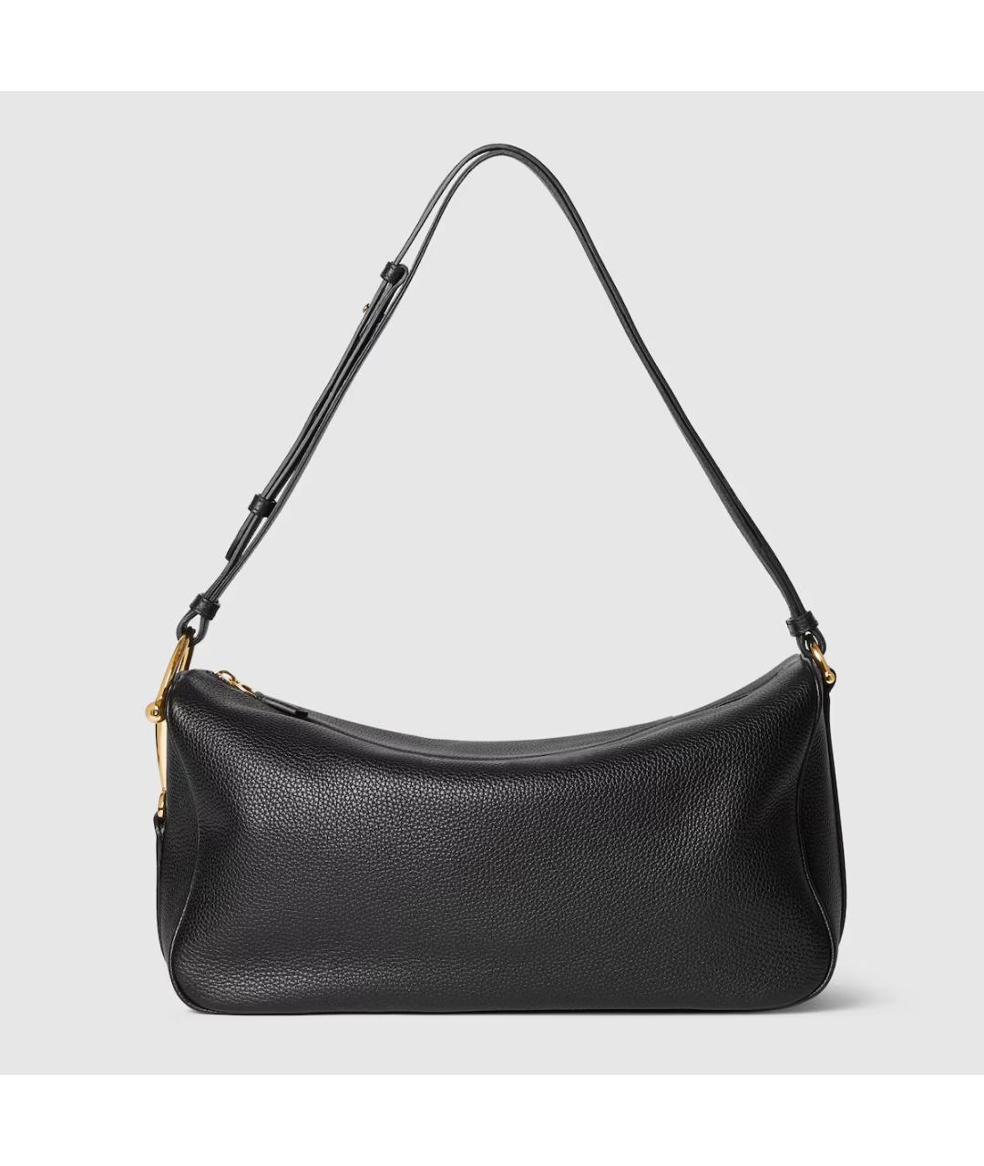 GUCCI Черная кожаная сумка через плечо, фото 1