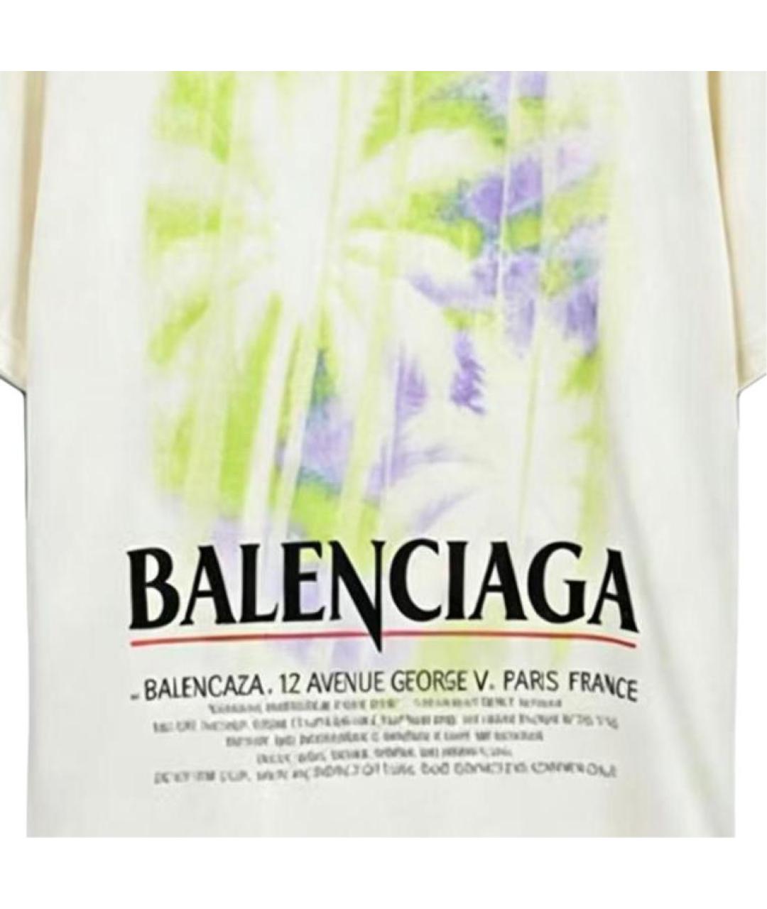 BALENCIAGA Белая футболка, фото 2