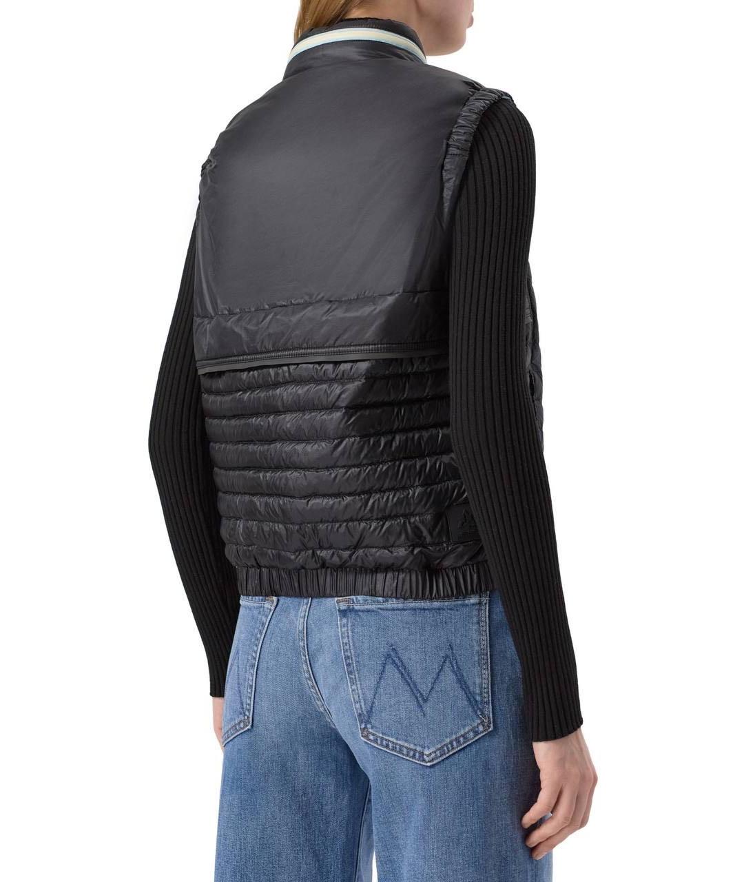 MONCLER Черный жилет, фото 5