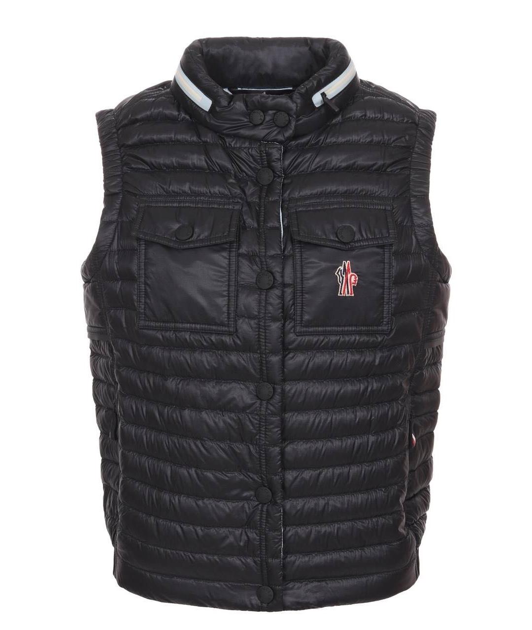 MONCLER Черный жилет, фото 1