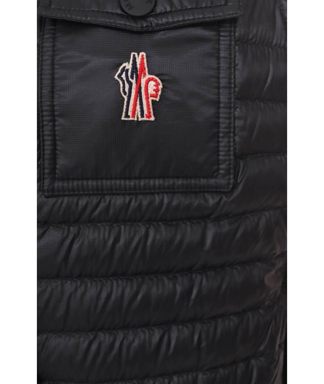 MONCLER Черный жилет, фото 4