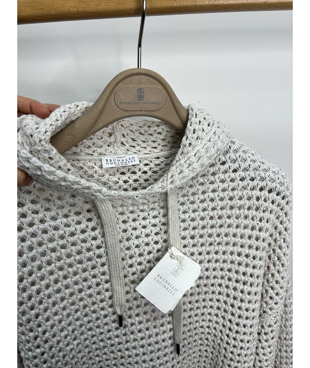 BRUNELLO CUCINELLI Бежевый хлопковый костюм с брюками, фото 3
