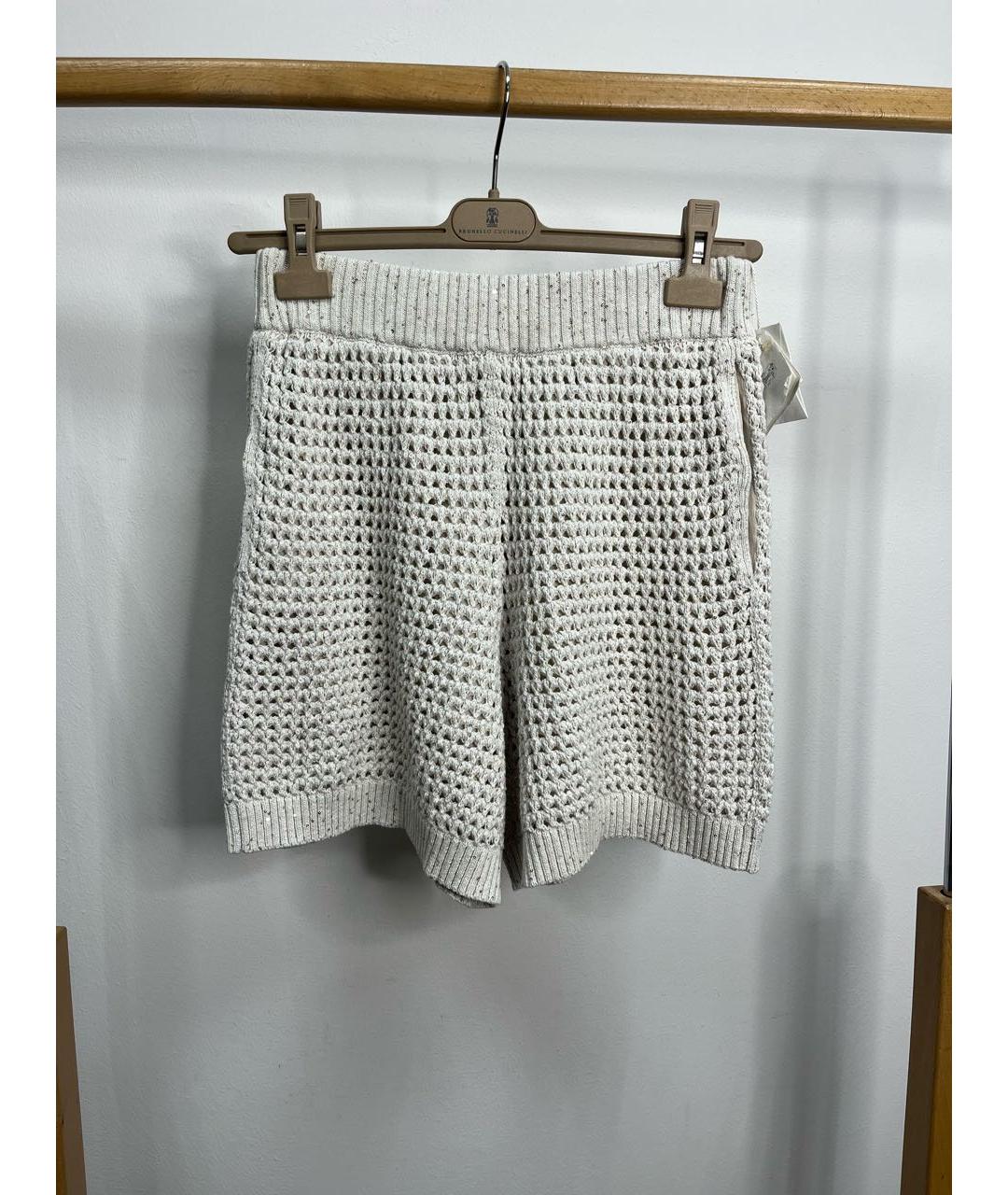 BRUNELLO CUCINELLI Бежевый хлопковый костюм с брюками, фото 7