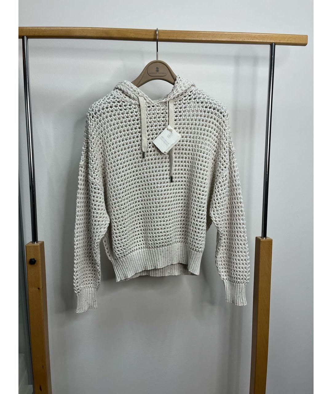 BRUNELLO CUCINELLI Бежевый хлопковый костюм с брюками, фото 2