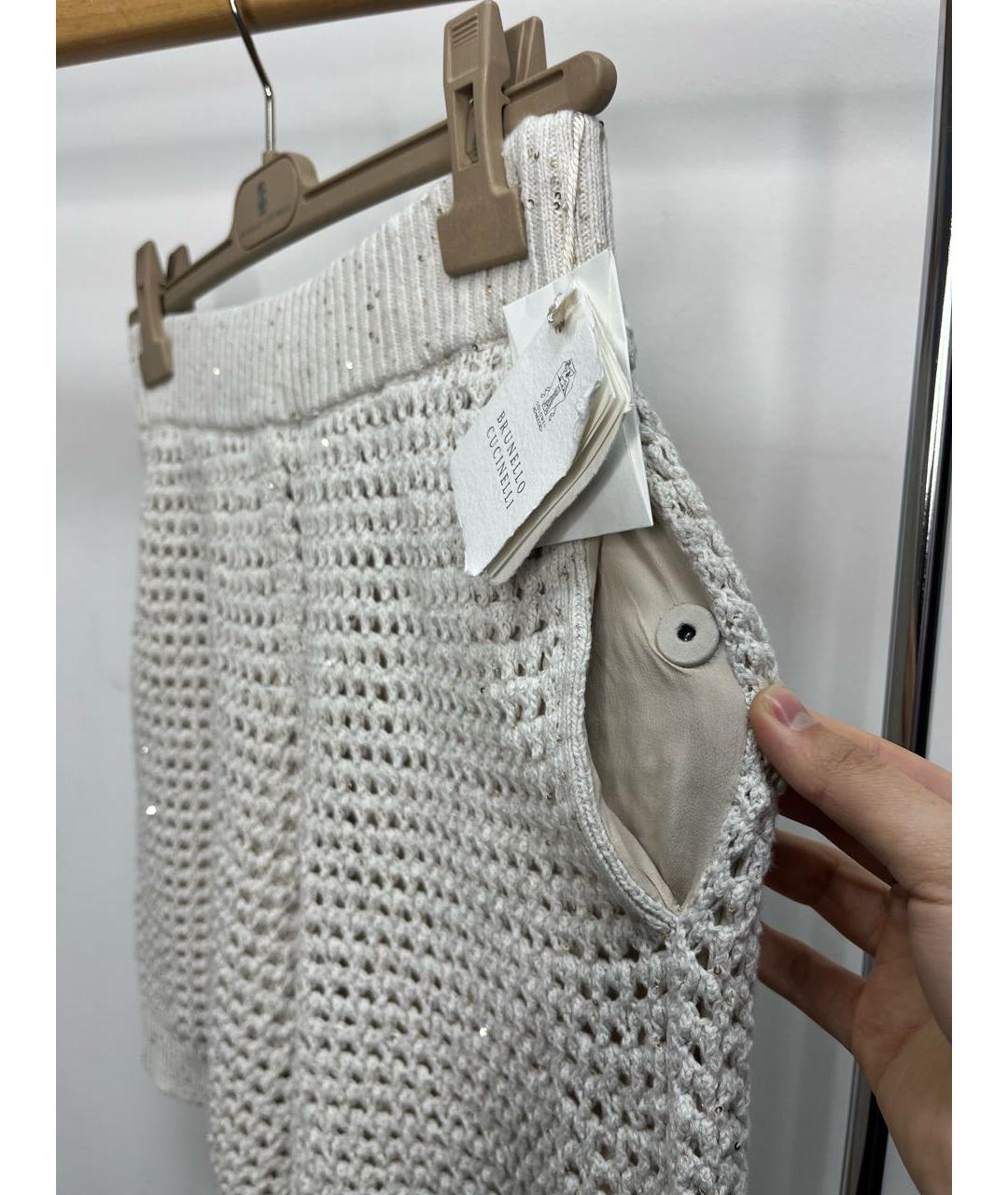 BRUNELLO CUCINELLI Бежевый хлопковый костюм с брюками, фото 4