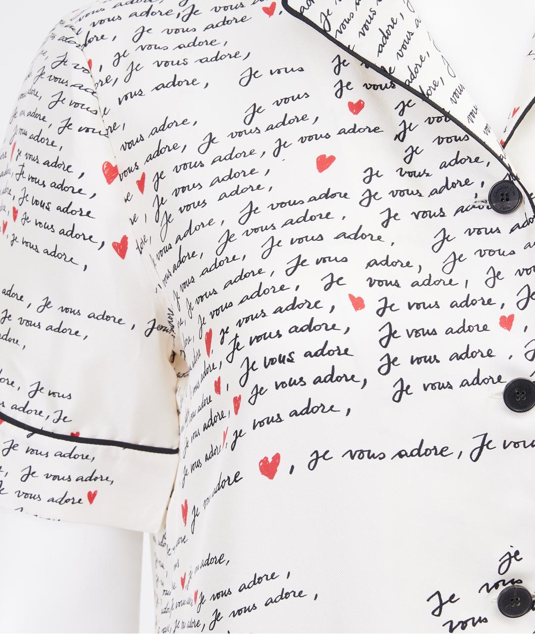 CHRISTIAN DIOR Белый шелковый костюм с брюками, фото 4